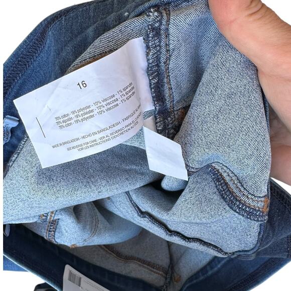 Womens Pants Size 16 Pull On NWT Jeans - Picture 7 of 9